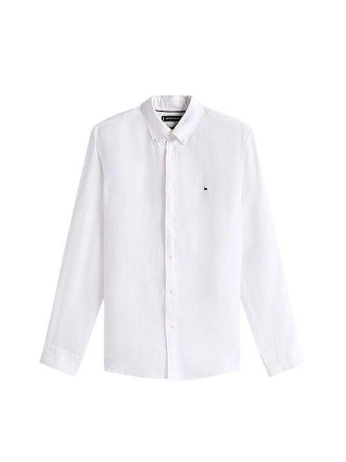 Regular fit pure linen shirt Tommy Hilfiger | MW0MW34602YCF.YCF